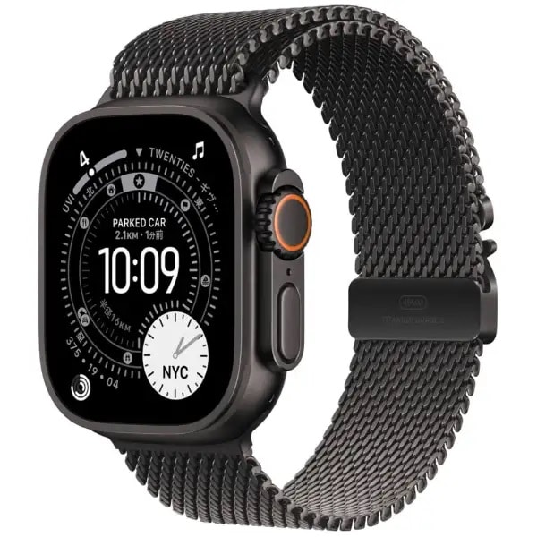 Apple Watch Ultra3 49mm GPS+Cellularﾓﾃﾞﾙ[ﾁﾀﾆｳﾑ/ﾌﾞﾗｯｸ] 製品画像